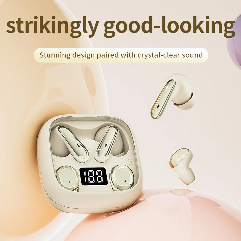 Wireless Bluetooth Earbuds Dual 2-in-1 In-ear for Sleep Running Sports Long Battery Life Couple Set
