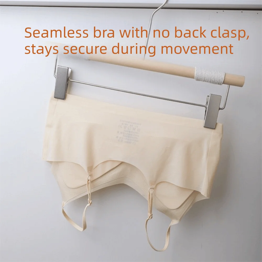Lingerie Close-fitting Seamless Bra Shockproof Beautiful Back Brassiere for Women Anti-sagging Wireless Deep V Bra Girls