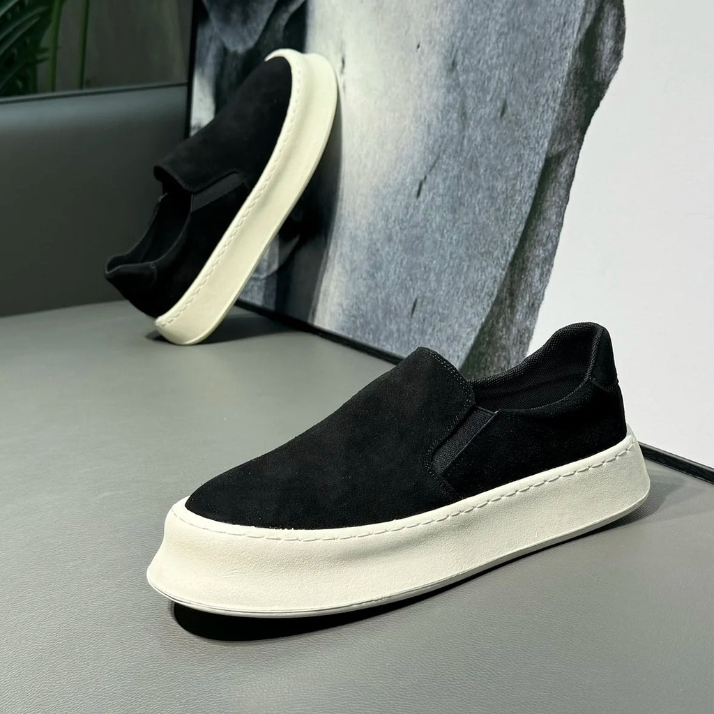 Fashion Slip on Mens Casual Shoes Outdoor Walking Footwear Breathable Lightweight Loafers Comfort Lazy Driving Shoes Board Shoes