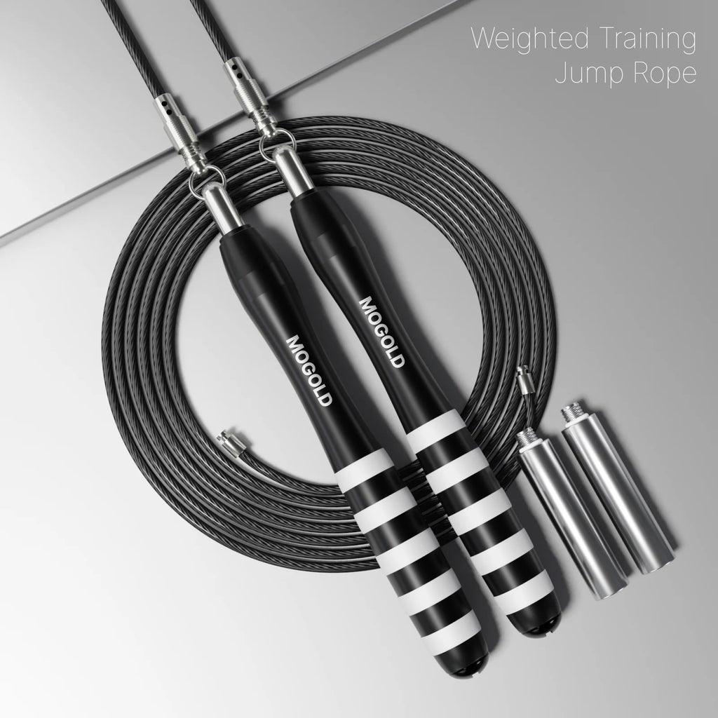 MOGOLD Premium Jump Rope Metal Wire Non-slip Handles Fitness Weight Loss Essential for Active Lifestyle