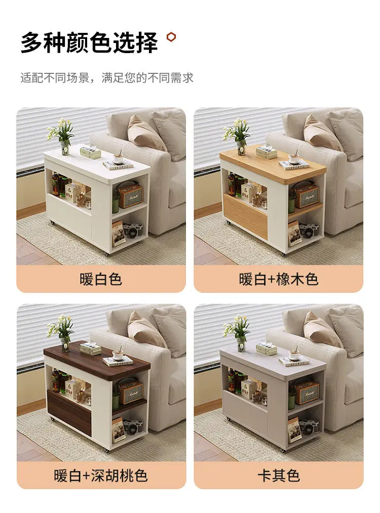 Folding Coffee Tables Multifunctional With Wheels Living Room Storage Side Tables Lounge Center Dining Table Hotel Furniture