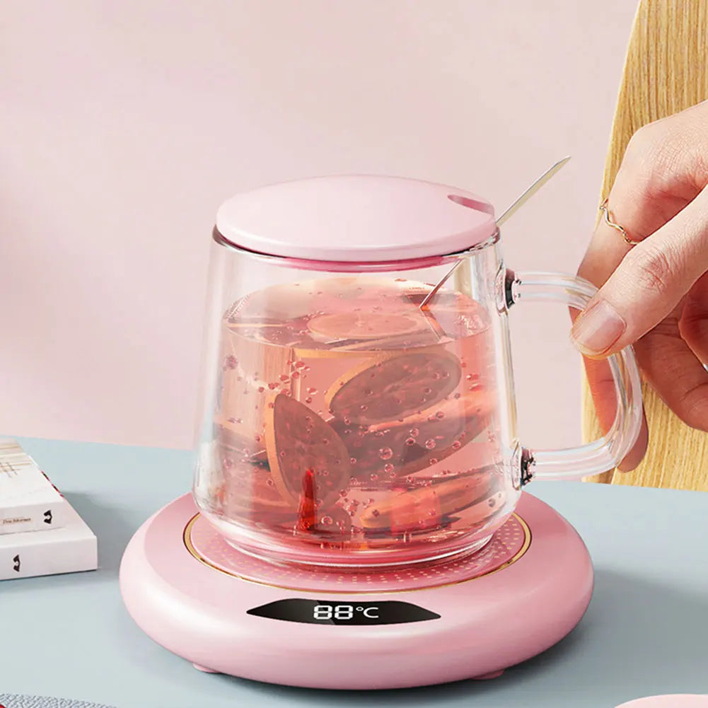 New USB Cup Warmer Coffee Mug Heating Coaster 3 Temperature Setting Thermostatic Hot Plate Milk Tea Water Heating Pad Cup Heater