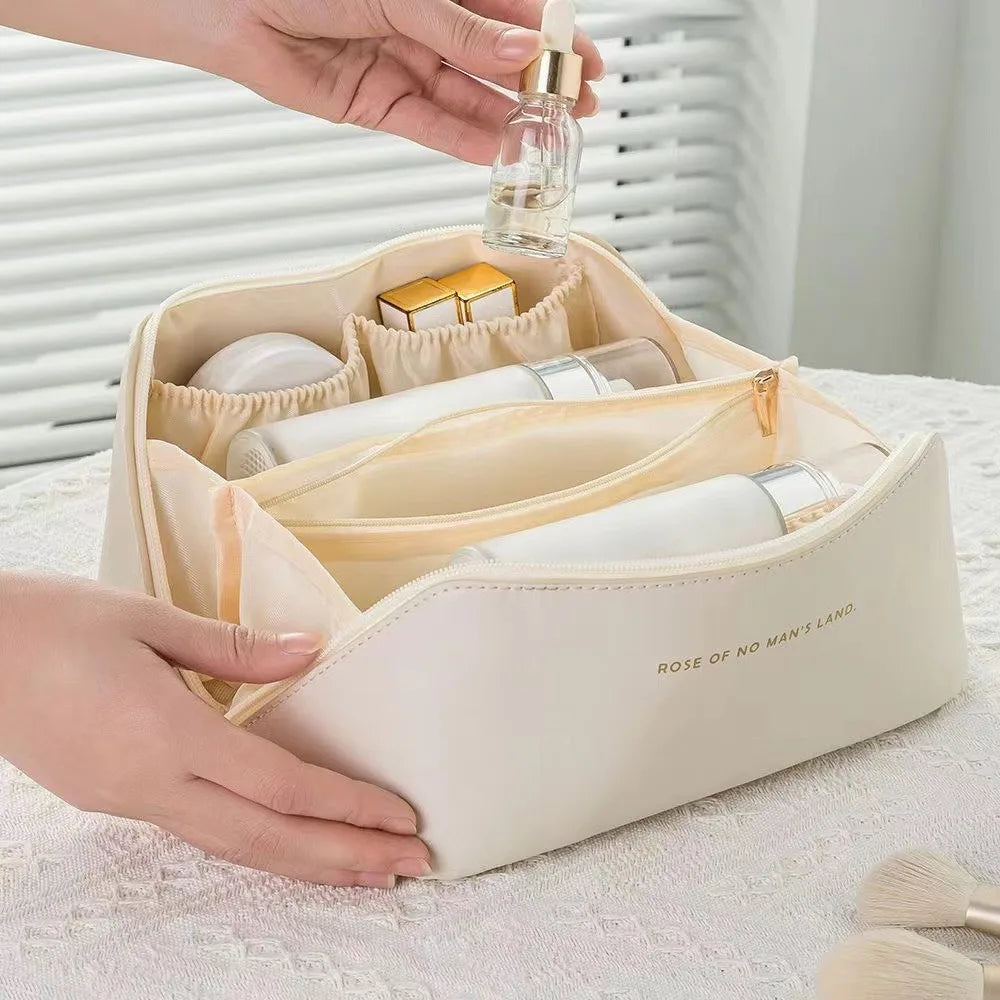Cosmetics Storage Bag Large Capacity Portable Ins High-end Internet Famous New Travel Cosmetics Toiletries Storage Makeup Bags