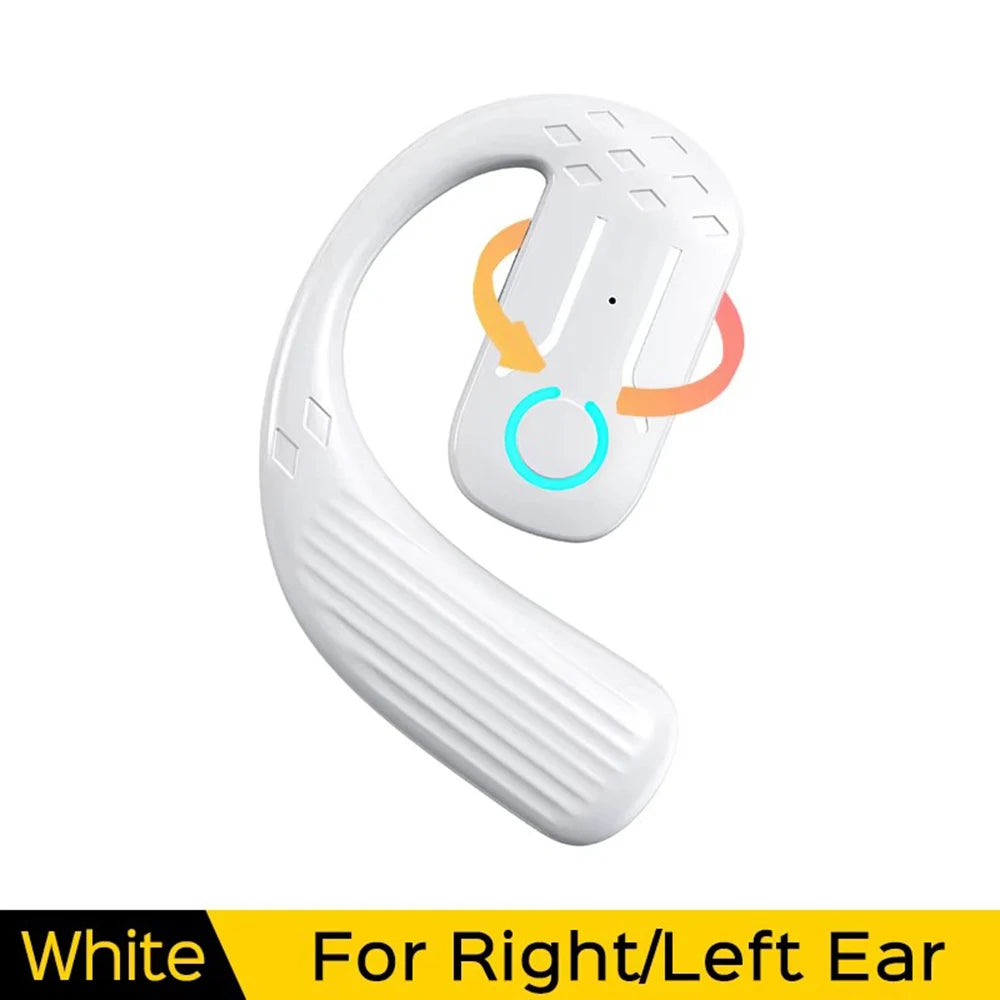 Bluetooth 5.4 Open 180° Rotation Wireless Business Headset With Mic Air Conduction Ear-hook Touch Control Sports Hifi Earphone