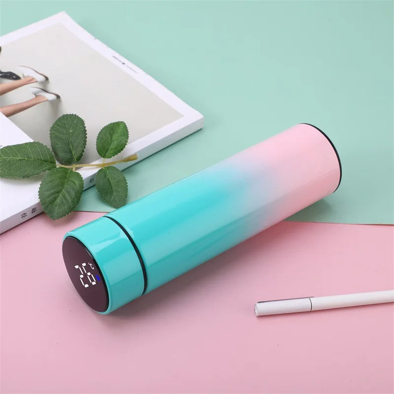 Custom Name Intelligent Digital Thermos Water Cup Touch Display Temperature Stainless Steel Creative Thermoses Coffee Mug Gifts