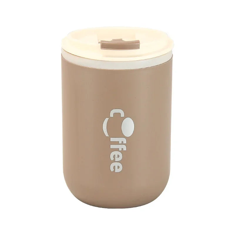 500ml Double Wall Stainless Steel Thermos Cups with Straw Insulated Thermal Mug Vacuum Flasks Coffee Travel Drinks Water Bottle