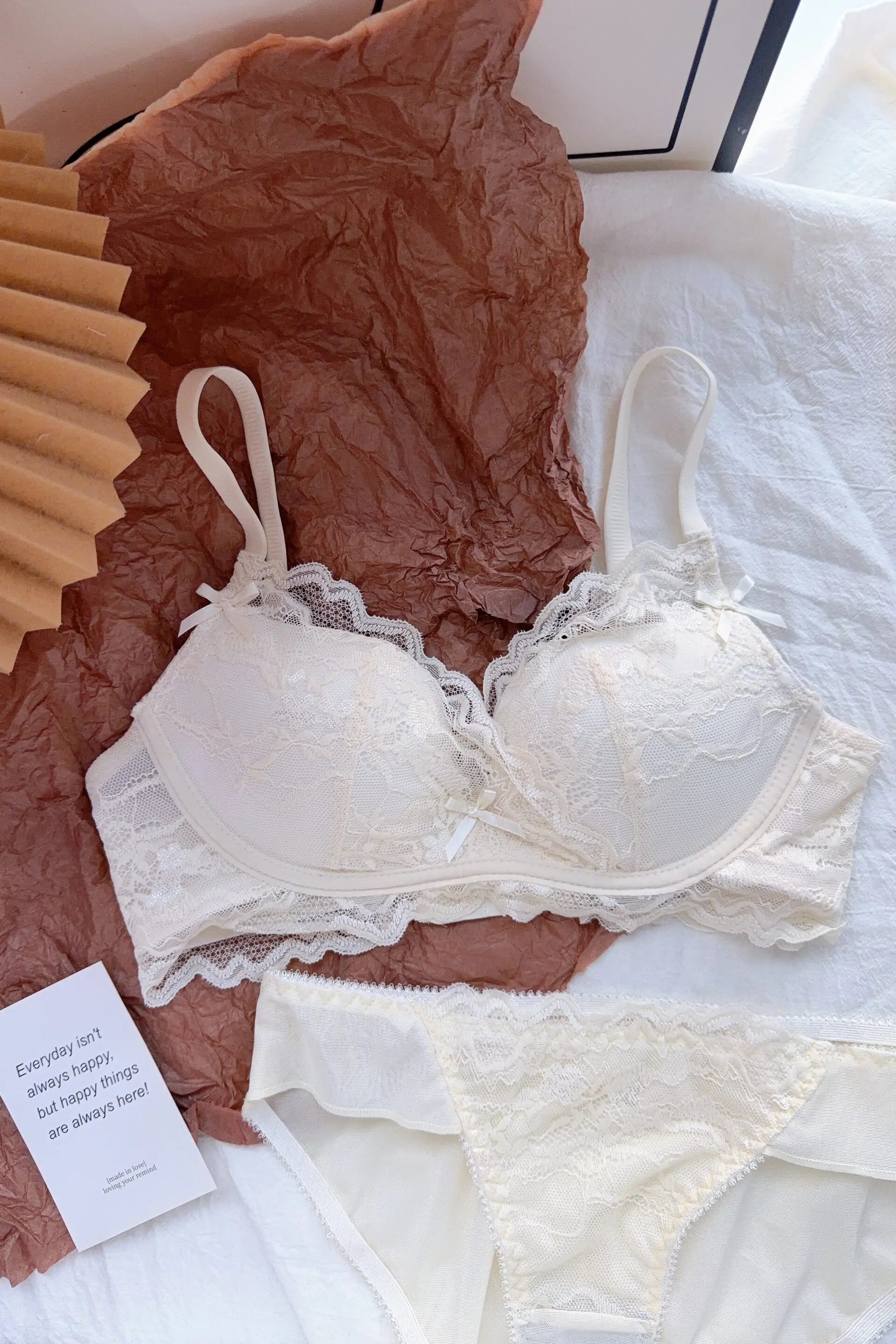 Cute Red Bra and Panty Set Women,Comfortable No Wire Push Up Lingerie,Sexy Bridal Wedding Lingerie Set,Girls Birthday Present