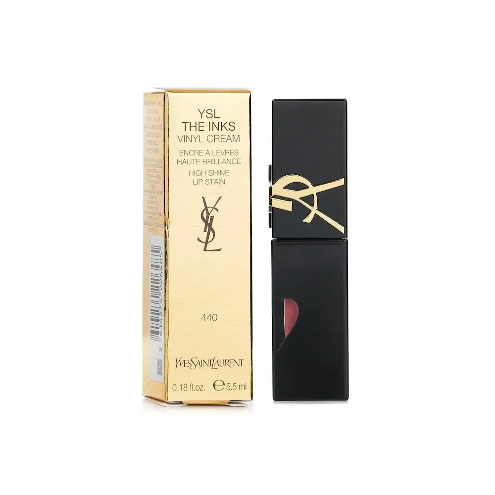 YSL Vinyl Cream Lip Stain 5.5ml Glossy Finish Shade 610 440 443 Hydrating Mirror Lip Gloss Long Lasting Non-Sticky Plumping Lip