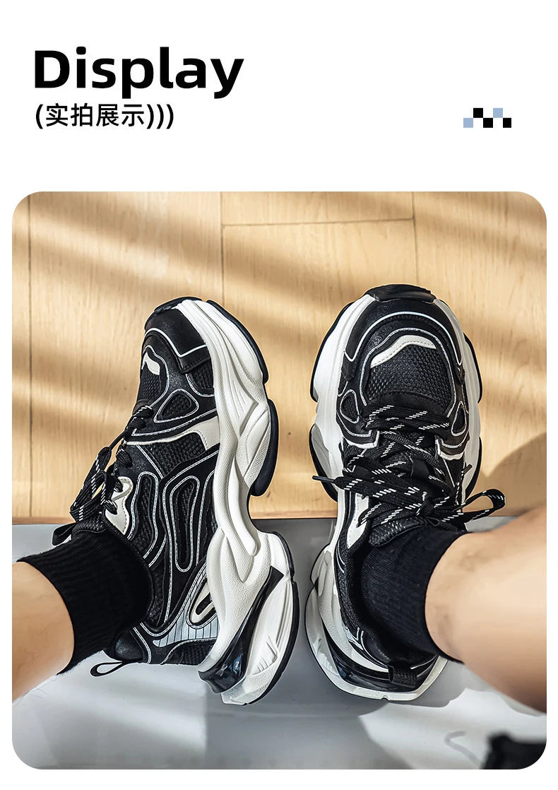 Men's Casual Sports Shoes New Arrivals for Autumn and Winter Retro Old-style Sneakers Anti-slip and Durable Sports Running Shoes
