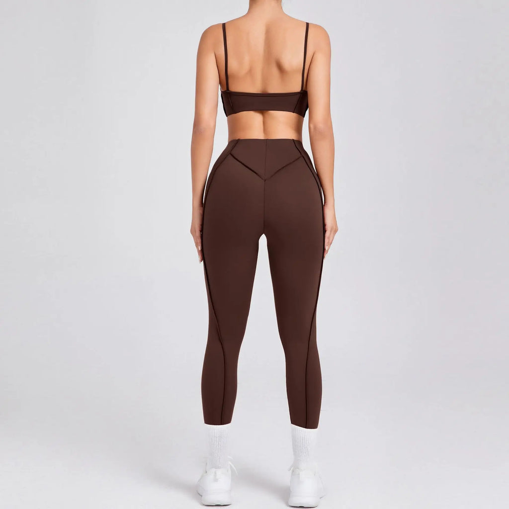 1/2 Pcs Yoga Bra Sets for Women Gym Suit Fitness Outfit High Waist Workout Leggings Activewear
