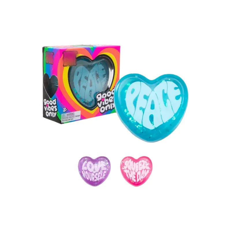Needoh Style Heart Shaped Stress Reliever Super Soft Squishy Gel With Uplifting Vibes Sensory Fidget Gadget For Anxiety Relief