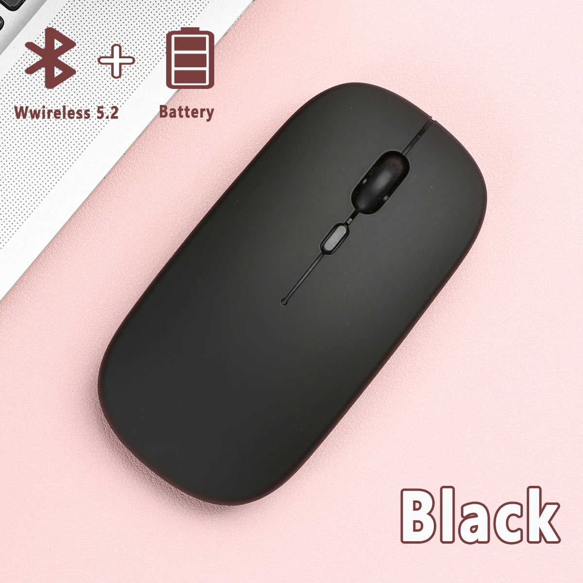 Wireless Bluetooth Mouse for Laptop Computer Bluetooth(BT 5.0) Battery Portable Mouse for Laptop MacBook Computer Tablet PC