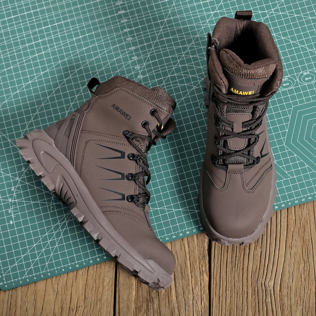 Steel Toe Safety Shoes Men's High Quality Industrial Work Boots Man Work Protection for the Feet Work Wear Free Shipping