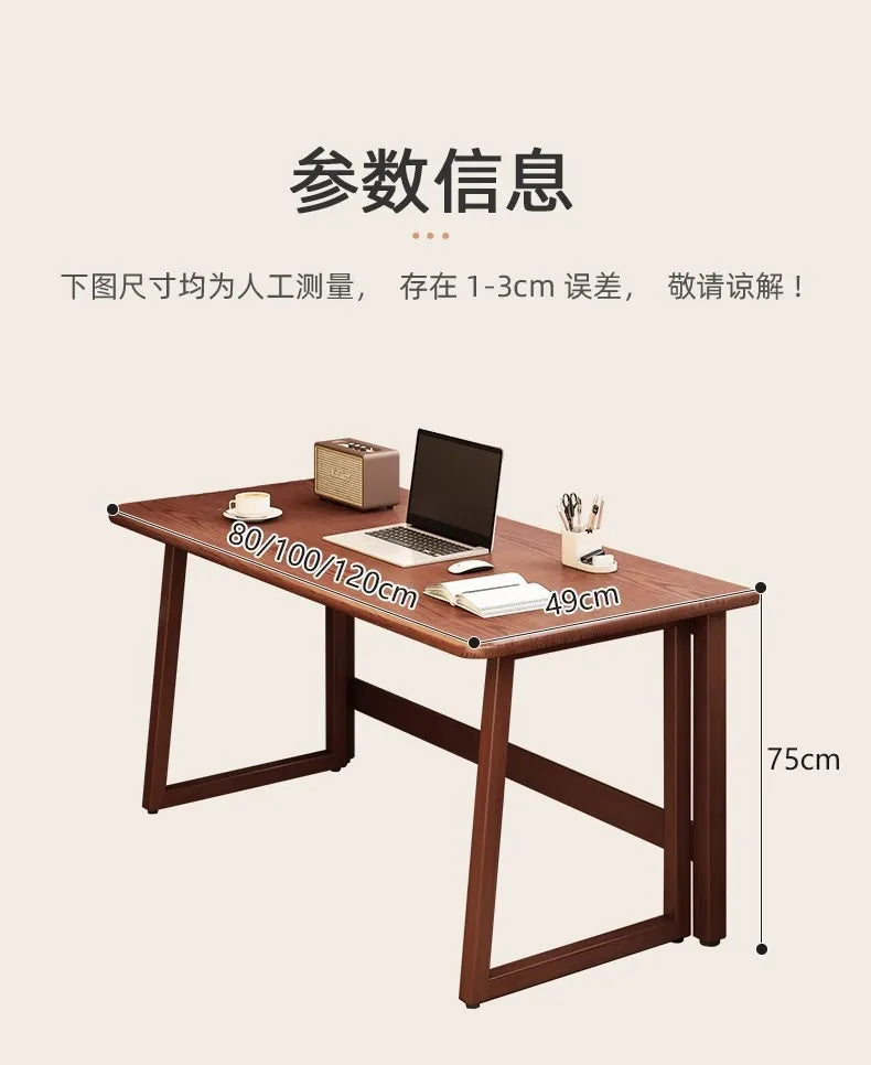Small apartment folding desk integrated against the wall rectangular table rental room folding computer desk