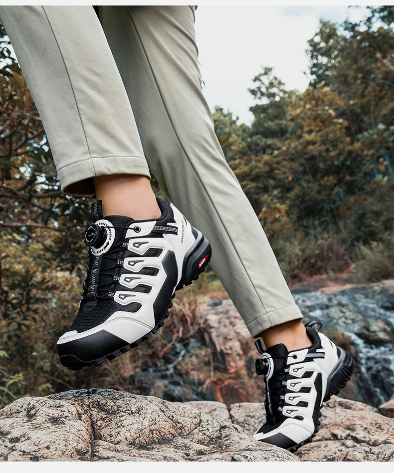 Men's Hiking Shoes Suede Leather Outdoor Shoes Wear-resistant Men Trekking Walking Hunting Tactical Sneakers