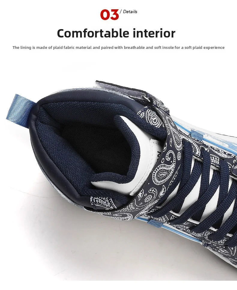 Men's sports shoes, retro star trend streetwear shoes, fashionable skateboarding shoes, couple sports casual shoes, tennis shoes