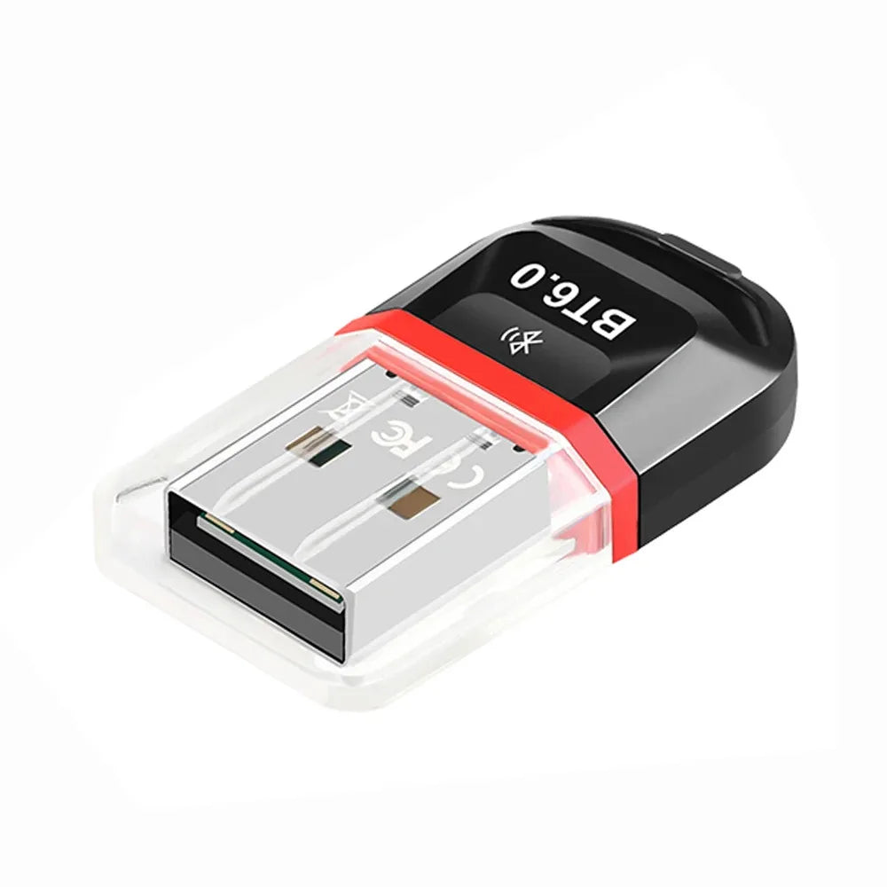 Bluetooth 6.0 USB Adapter Wireless Audio Transmitter Receiver USB Dongle for Headphone Speaker Windows 8.1/10/11 Driver Free