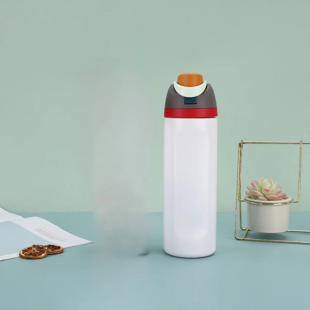 19/24/32oz Thermos Cup Fruit Mug Kids Straw Cup Vacuum Flasks Stainless Steel Travel Thermal Water Bottles