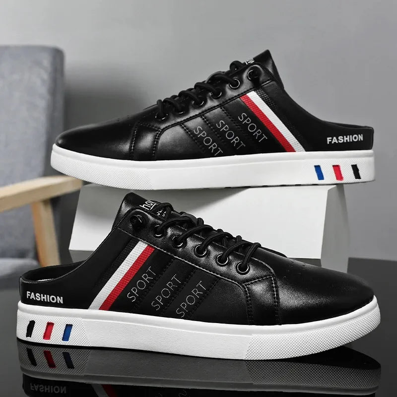 Summer Must-Haves High - End Men's Half Slippers, Fashion - Forward Flat Sneakers for Summer Designer Shoes Men