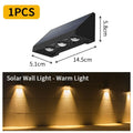 Solar Wall Light Outdoor Garden Lights Solar Powered Waterproof Solar Porch Lights Wireless Wall Mount Lights for Yard Balcony