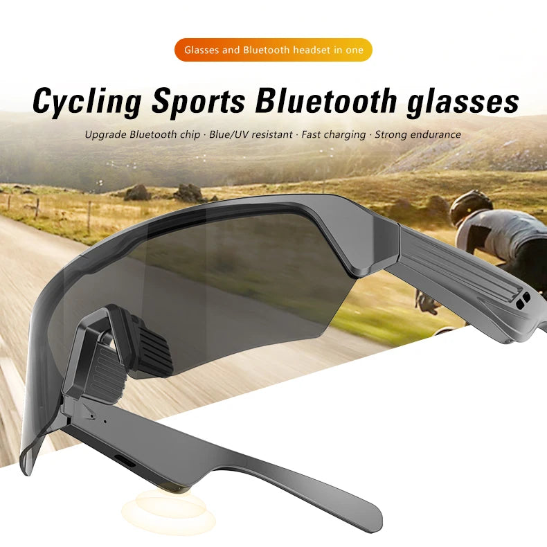 Cycling Bluetooth Smart Glasses Technology Audio Call Remote Headset Sunglasses Sports Driving Music Earbuds Headphones