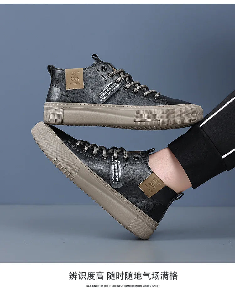 Men's Casual Sports Shoes, Fashionable, Retro, Classic, Handmade, Breathable and Warm, Suitable for All Seasons, Hiking Shoes