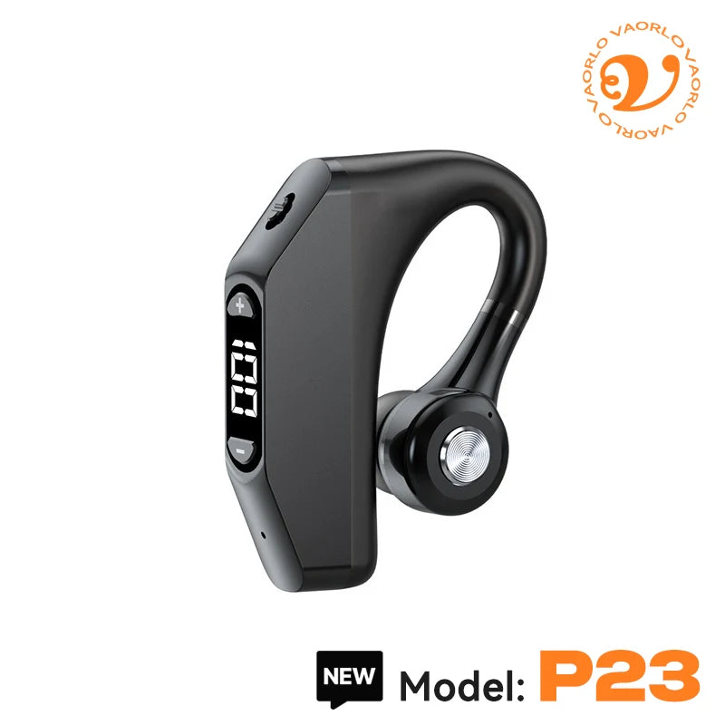 Bluetooth 5.3 Business Wireless Earphone Left Right Ear Universal LED Display With MIC Headset Ultra-long Standby For Car Driver