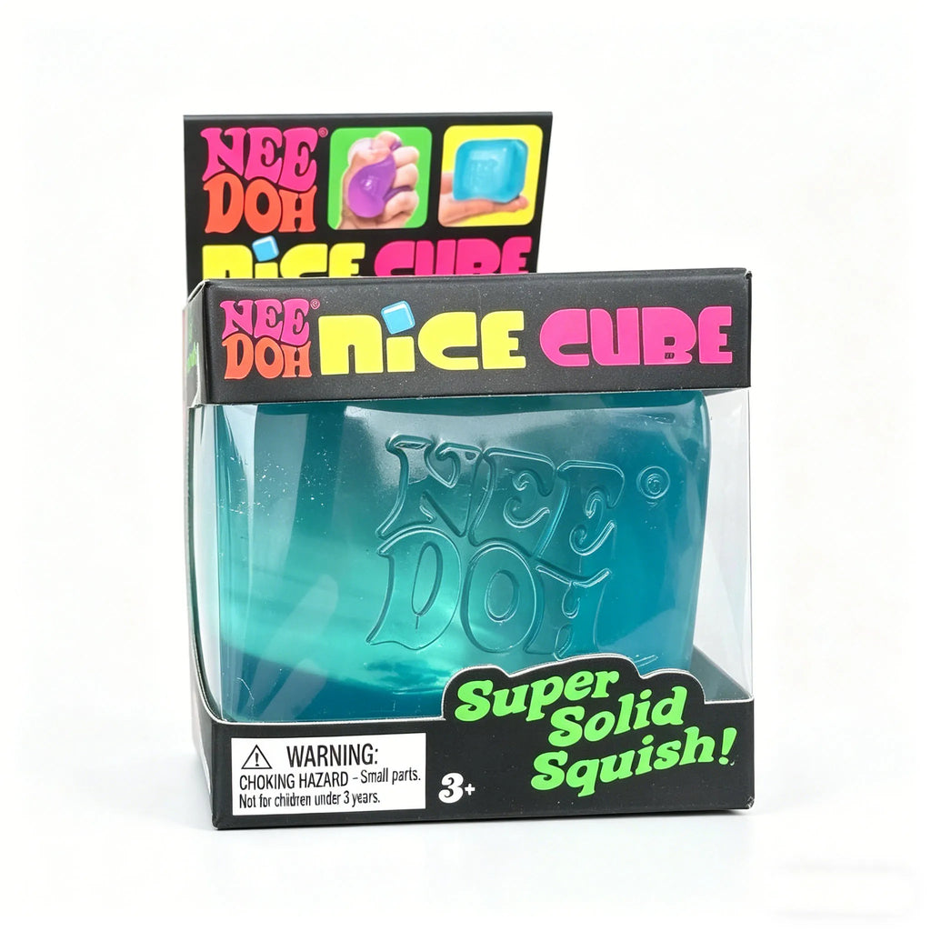 Needoh Nice Cube Fidget Focus Toy, Sensory Stress Relief Cube for Anxiety Relief Adults & Kids