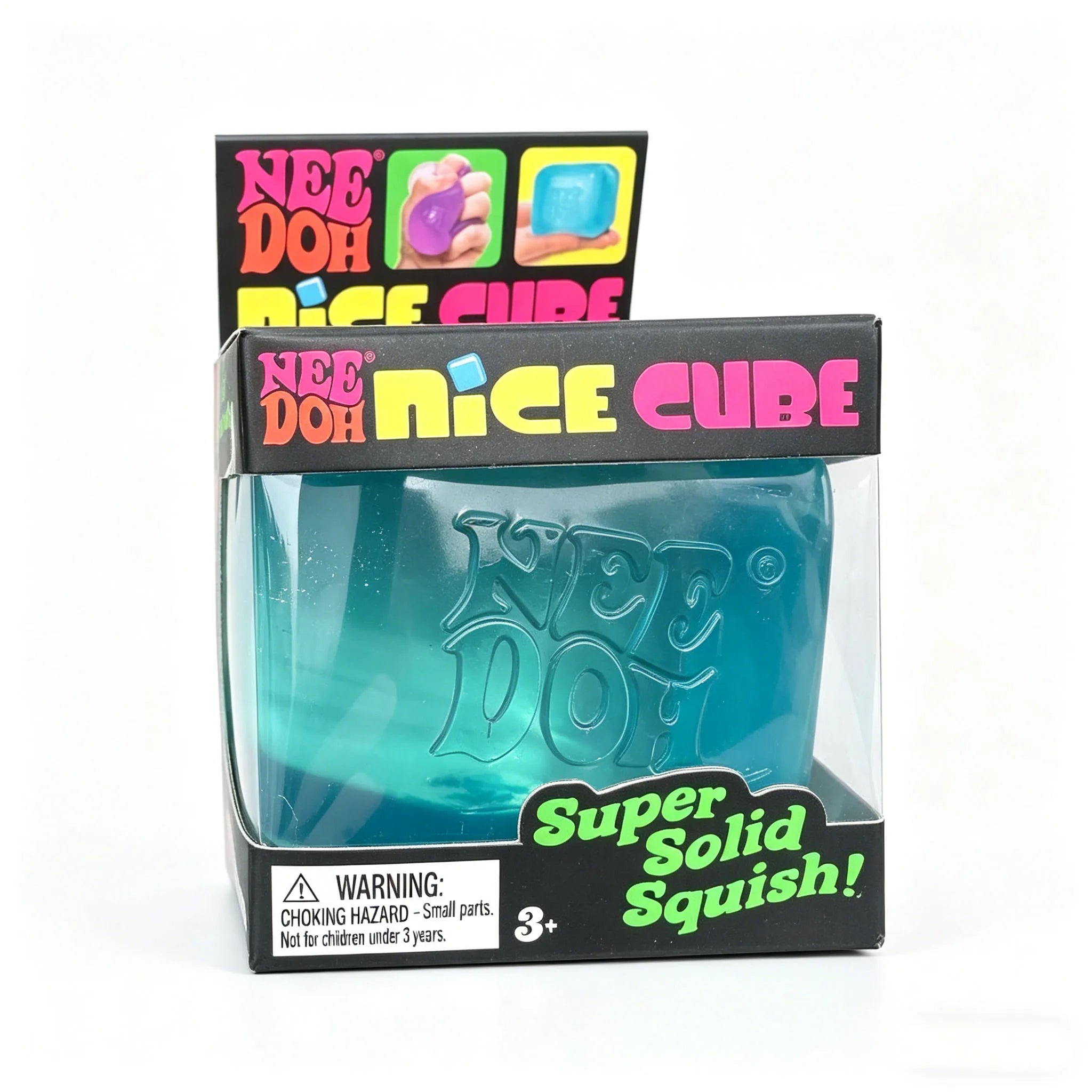 Needoh Nice Cube Fidget Focus Toy, Sensory Stress Relief Cube for Anxiety Relief Adults & Kids