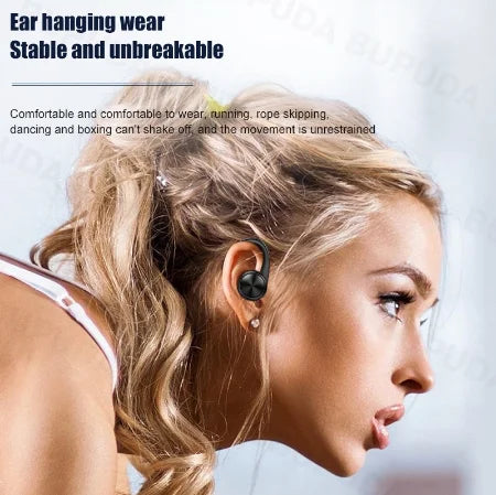 The wireless Bluetooth headset A520 features high-quality and high-definition sound, and it also has a sweat-proof touch light.