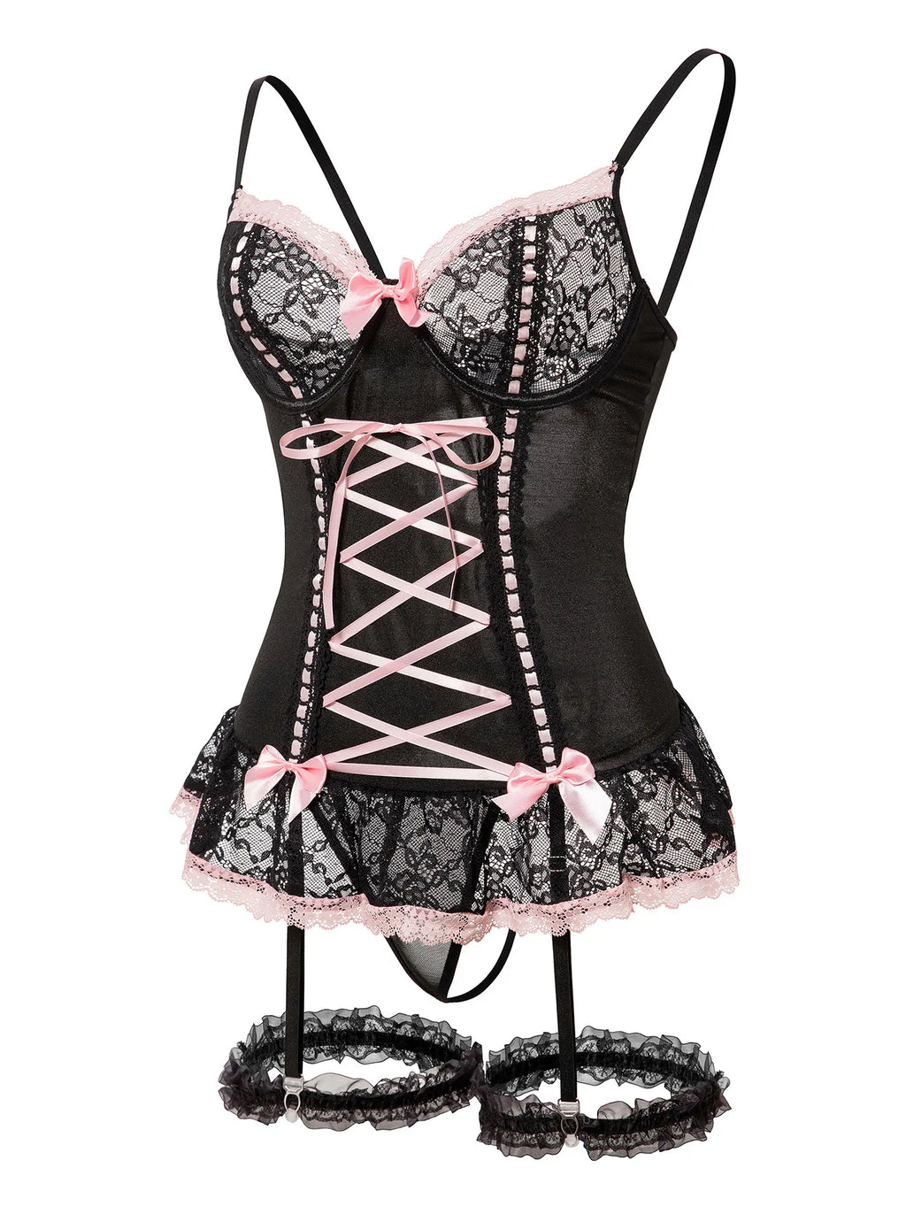 Women's Sexy Bra Set Erotic Underwear Set Porno Lingerie Lace Bralette Bra and Panty Garter Set Sex Hot Erotic Sleepwear