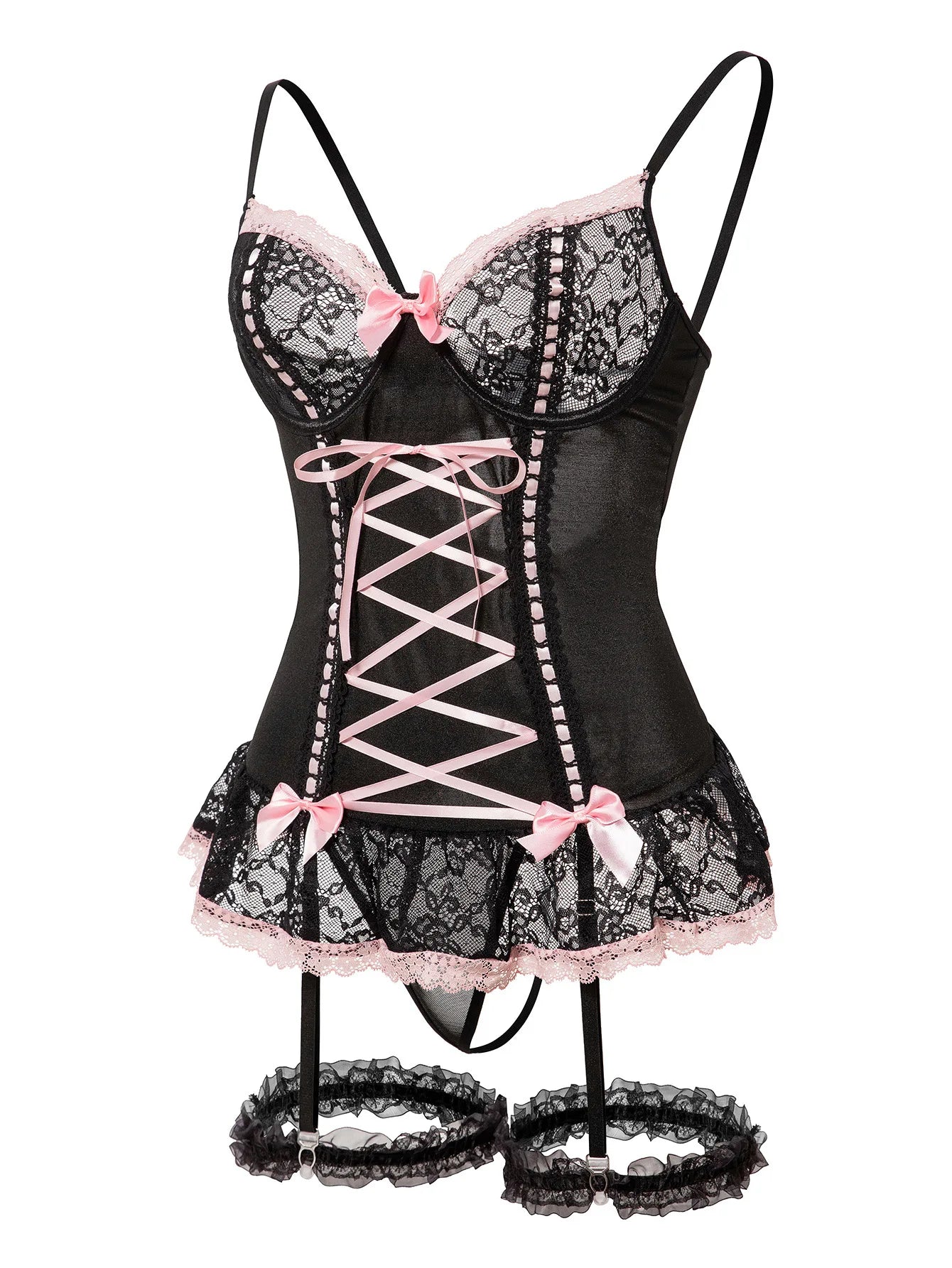 Women's Sexy Bra Set Erotic Underwear Set Porno Lingerie Lace Bralette Bra and Panty Garter Set Sex Hot Erotic Sleepwear