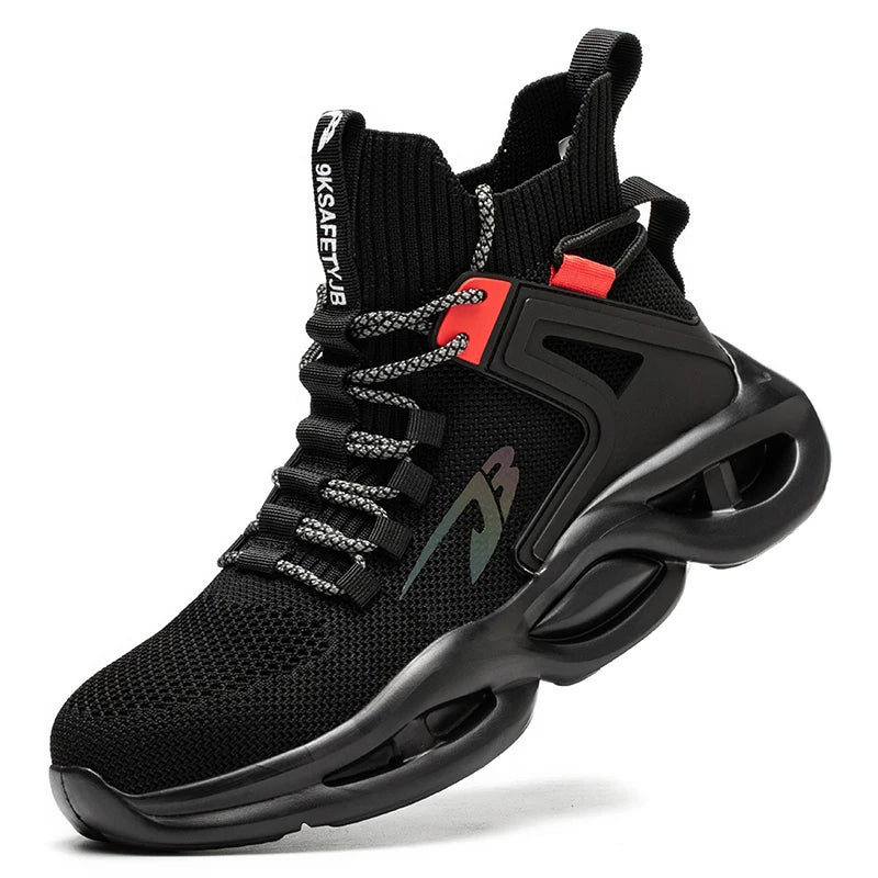 2025 New Safety Shoes Men Boots High Top Work Sneakers Steel Toe Cap Anti-smash Puncture-Proof work Boots Indestructible Shoes