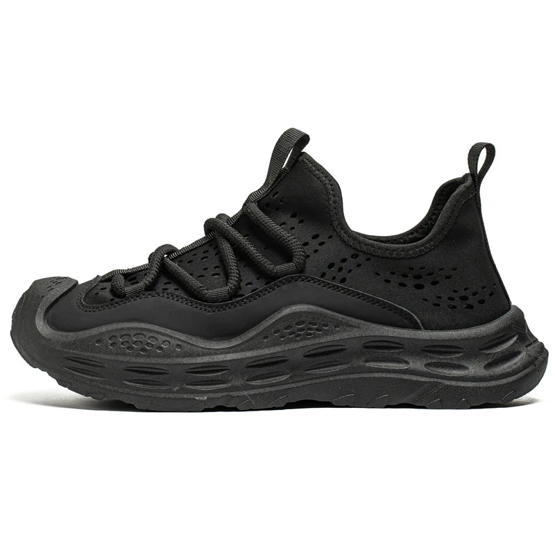Spring Autumn New Mens Casual Shoes Fashion Anti Skid Wear Resistant Sports Sneakers Thick Sole Fashion Breathable Mesh Footwear