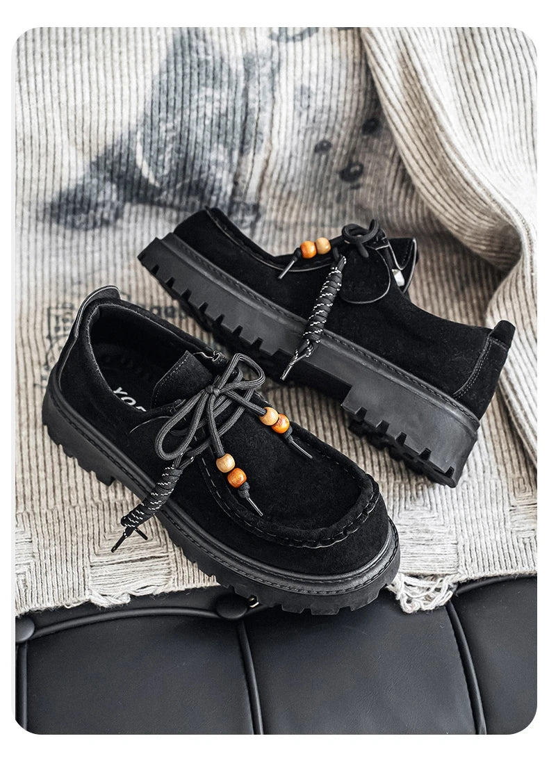 Men's Wide Toe Barefoot Shoes Classic Retro Casual Shoes Lightweight Outdoor Sports Walking Shoes Brown Thick Soled Work Shoes