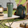 900ml Stainless Steel Thermos Cup  Portable Handle, Cold and Heat Preservation, Office Sports Outdoor Tumbler