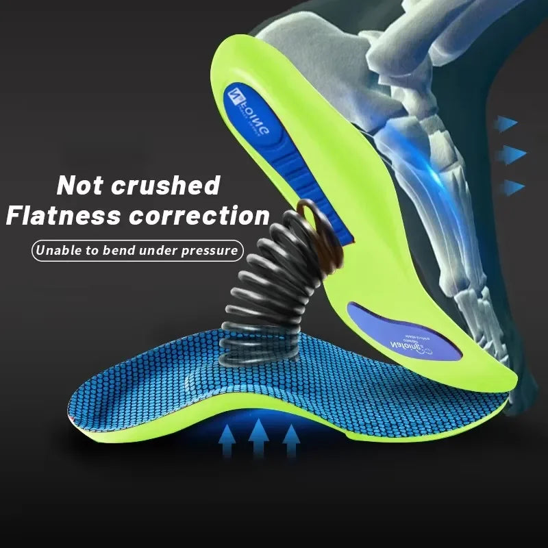 Orthopedic Insoles Feet Sport Shock-absorbing Insole Shoes Arch Support Plantar Fasciitis Templates Pads Men Women Sole Insoles