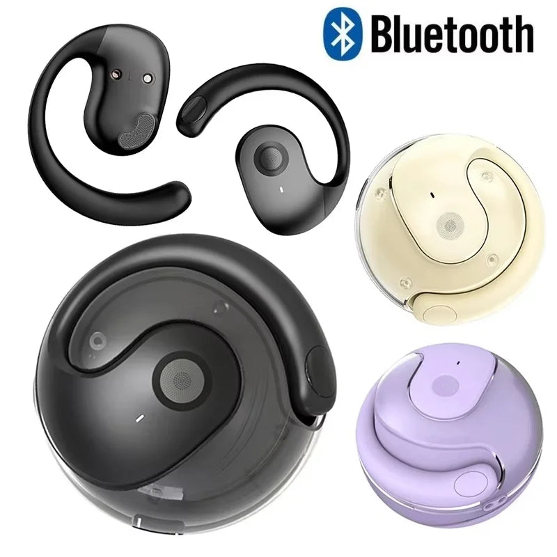 Wireless Headphones Bluetooth 5.4 Headset With Mic HiFi Stereo Sound Earphones Smart Touch Sports Waterproof Earbuds For iPhone