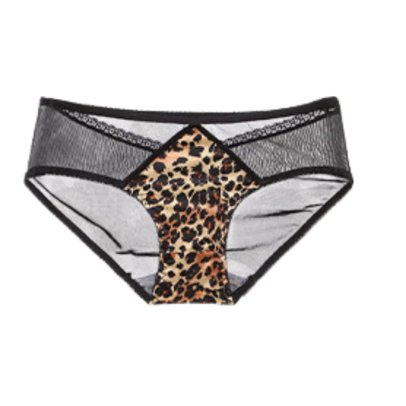 Hot Sale Front Closure Leopard Push Up Bra Set for Women, Backless Small Chest Lift Comfortable Underwear Set