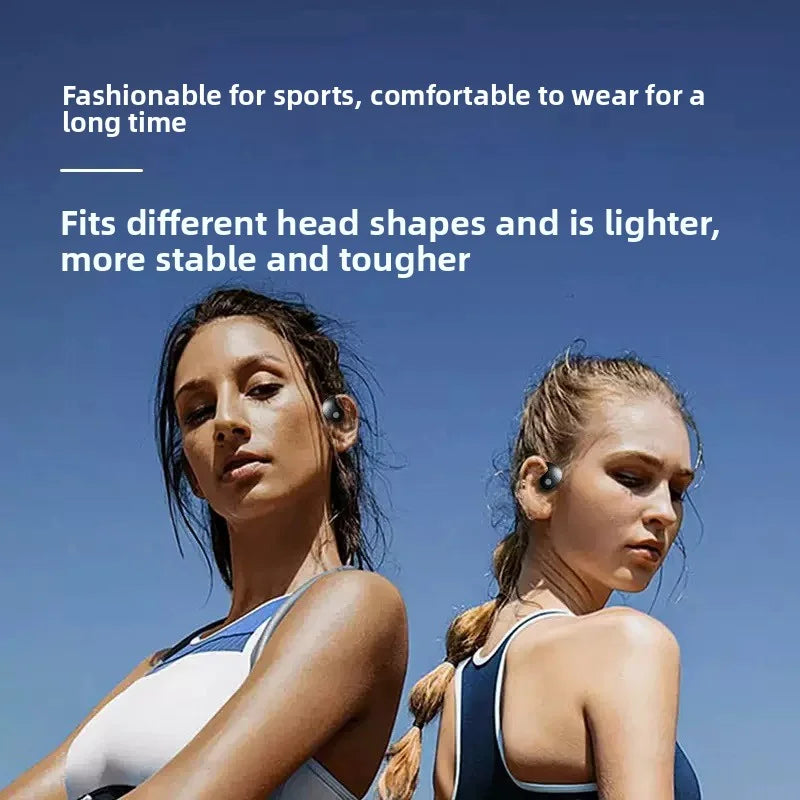 Bluetooth wireless headphones - bone conduction - touch control - non-intrusive earpiece - extremely long battery life