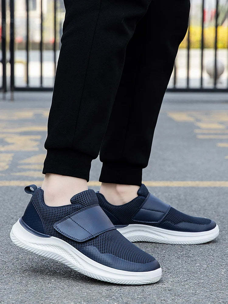 Men Orthopedics Wide Feet Swollen Walking Casual Shoes Thumb Eversion Adjusting Soft Comfortable Diabetic Man Shoes Big Size