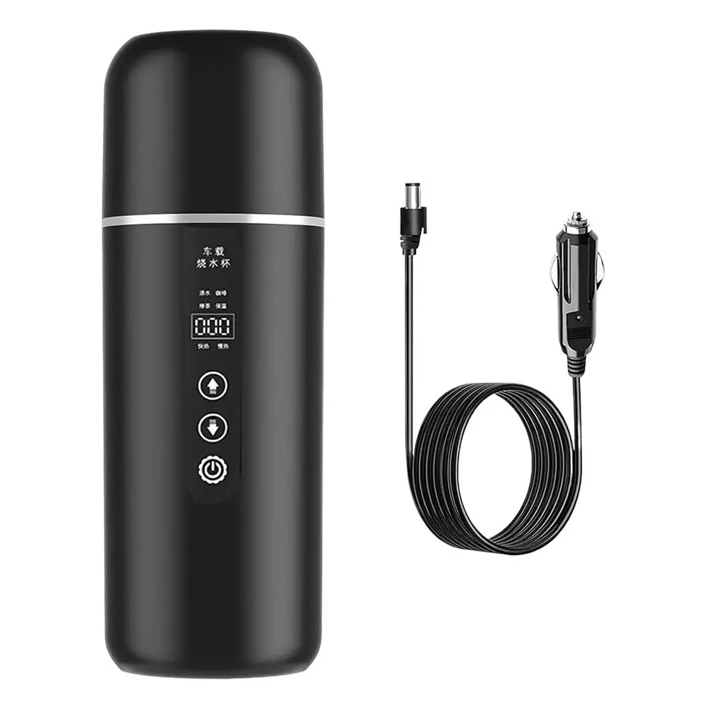 12V 24V Car Heating Cup 500Ml Electric Kettle Water Heater Boiling Mug Boiler Thermostatic Tumbler Termos Thermos Thermal Mug