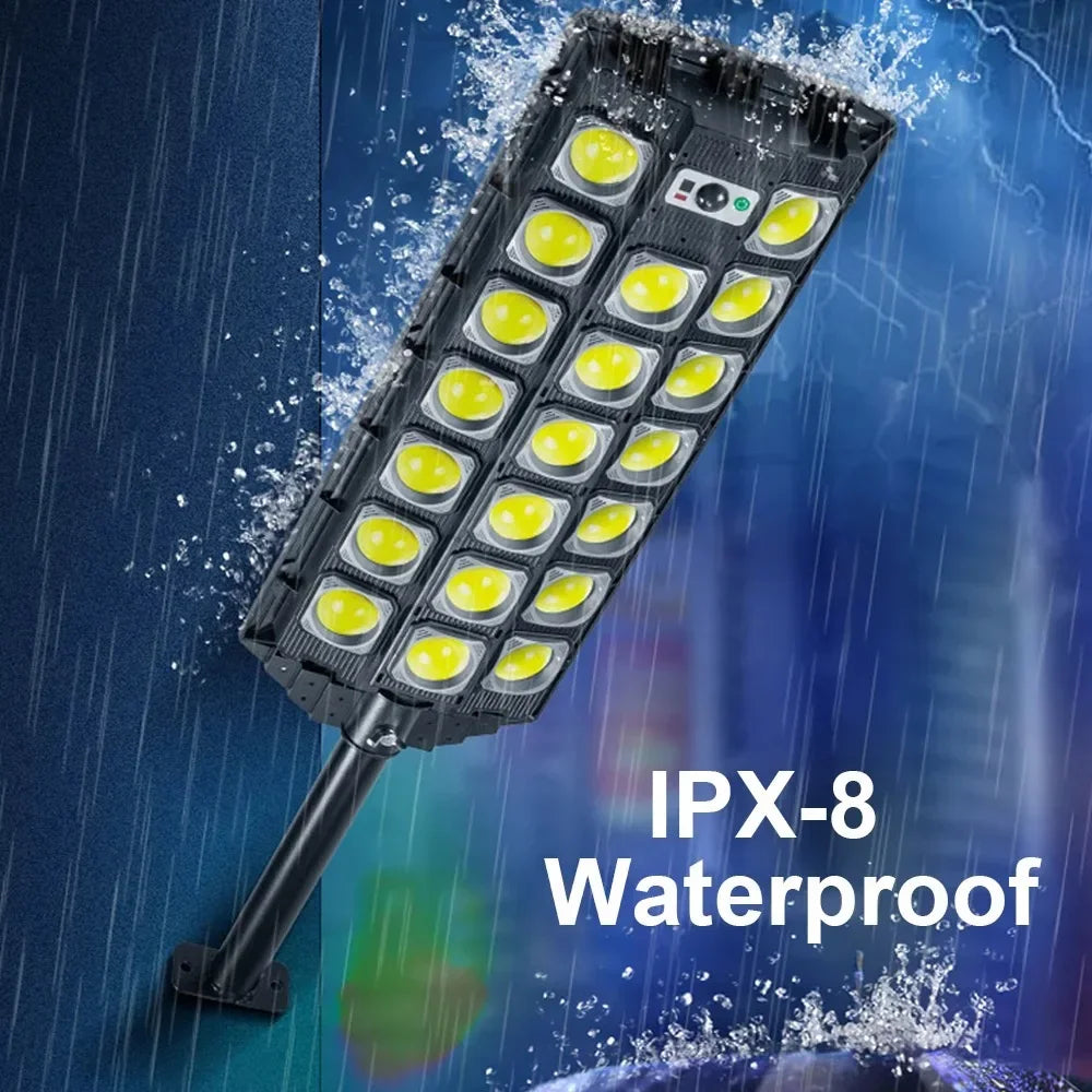 28000W Ultra Powerful Solar Light Outdoor Super Bright Solar Street Lamp Dusk to Dawn Security Flood Light Remote Control Garden