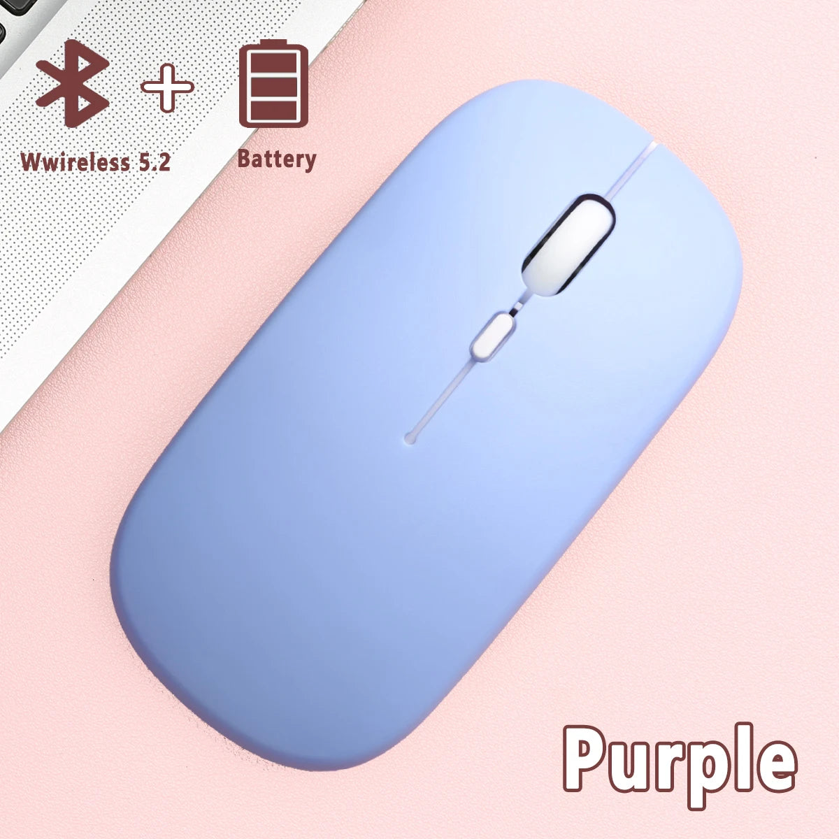 Wireless Bluetooth Mouse for Laptop Computer Bluetooth(BT 5.0) Battery Portable Mouse for Laptop MacBook Computer Tablet PC