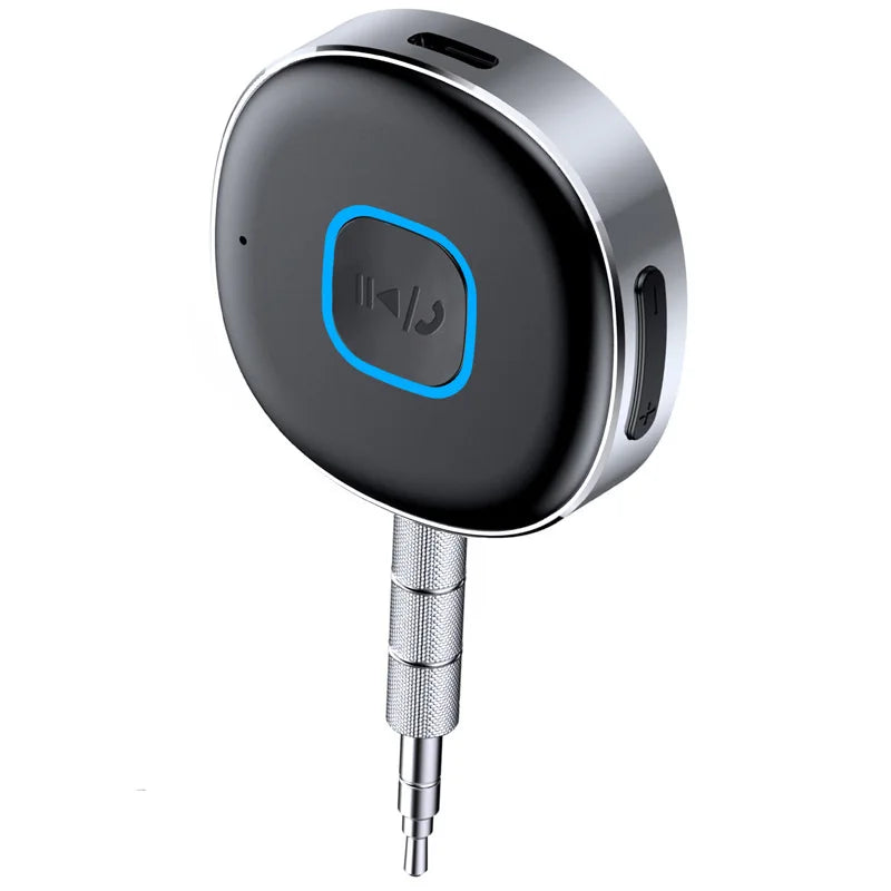 Car Bluetooth-compatible Receiver Dongle BT5.0 3.5MM USB Stereo Audio Wireless Adapter with Handsfree Microphone DSP Voiceless
