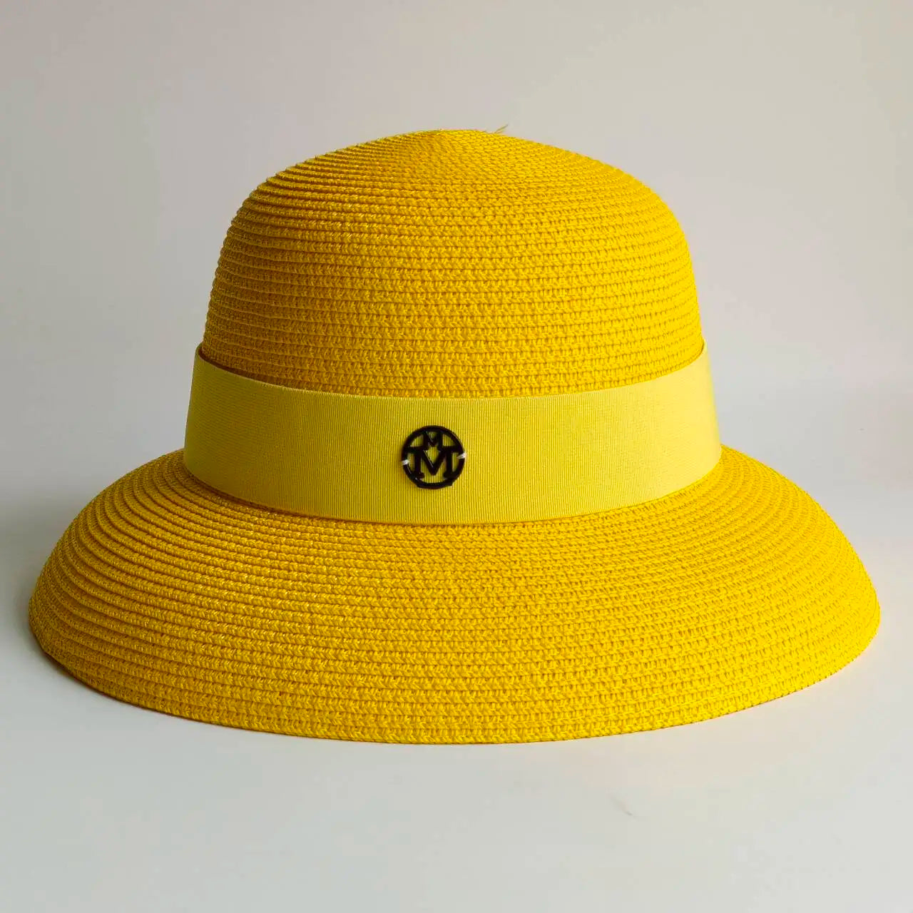 Summer Sun Hats Beach Hat Women Ladies Solid Plain Elegant Wide Brim Hat Female Round Top Floppy Straw sun hat