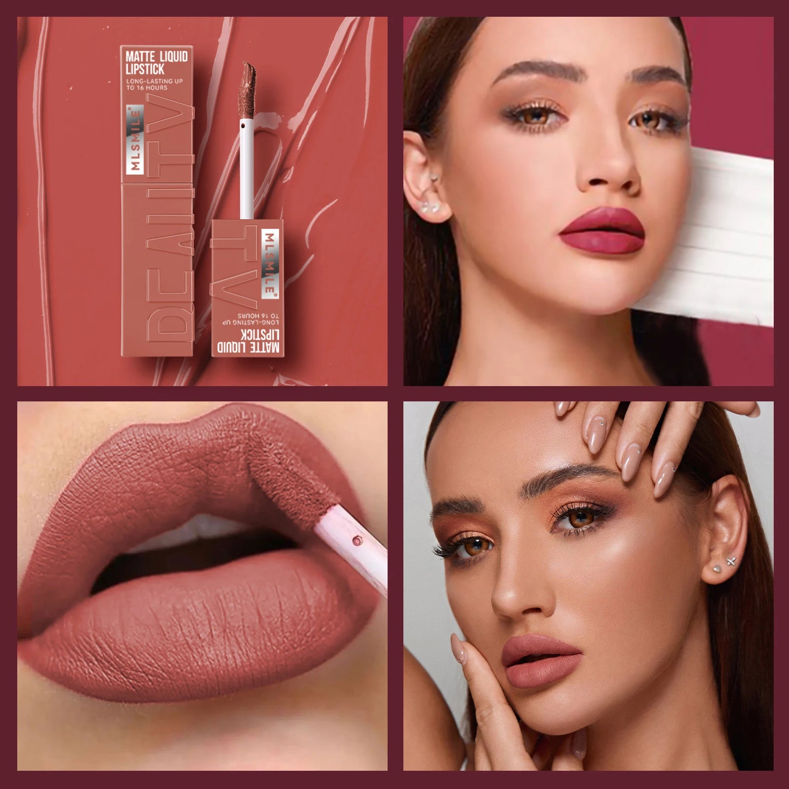 6 colors Moisturizing Lip Gloss-Pearlescent Lustrous Mirror Nude Lip Stain with Natural Lip Oil Valentine's Christmas Day Gifts