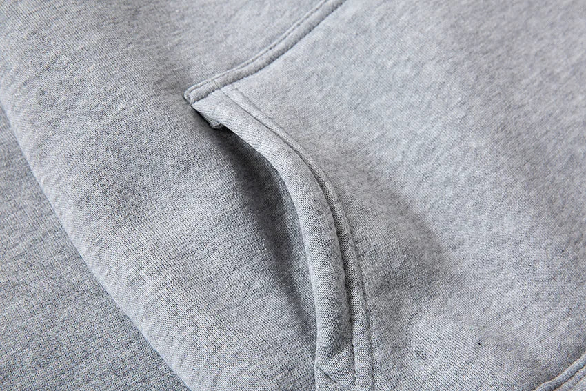 New autumn and winter jogging men's and women's sportswear set, a fashionable street hooded sweatshirt and pants 2-piece set