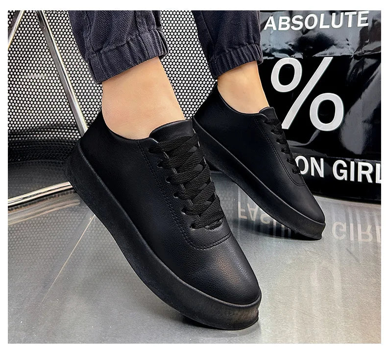 Men's Shoes Spring/Autumn Casual Sports Shoe Lace Up Man Shoe White Sneakers Shoes for Men