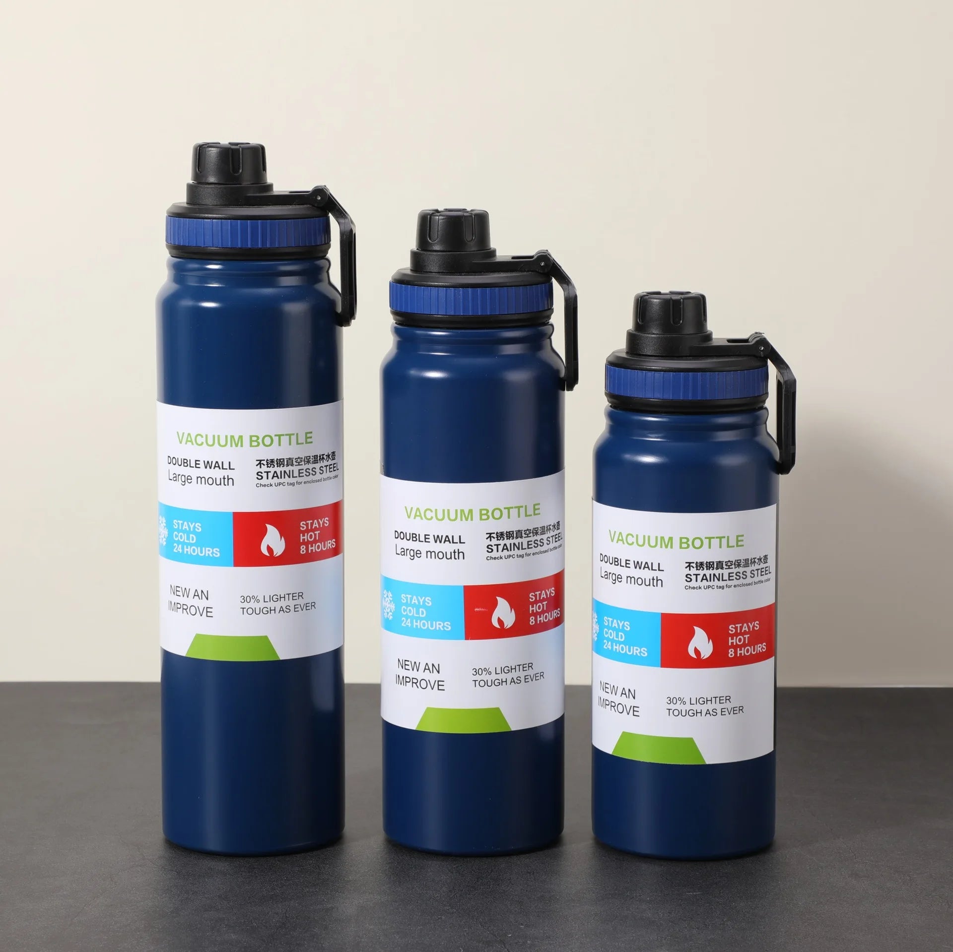 600/800/1000ML Thermos Bottle Stainless Steel Car Thermal Cup Keeps Cold and Heat Thermal Mug Sports Insulated Cup Vacuum Flask